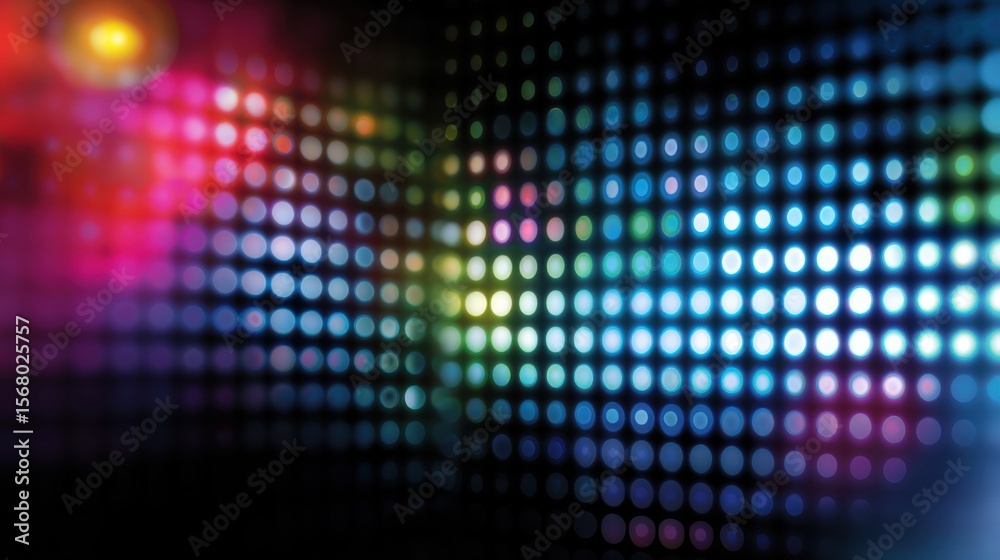 Poster dynamic light patterns abstract art digital design vibrant environment close-up view visual concept