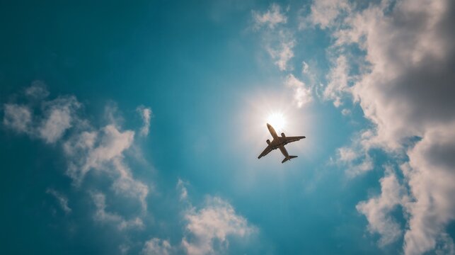 Un avion de tourisme vole dans le ciel pour partir en voyage 
