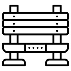 Bench Chair line icon