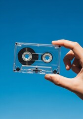 Transparent cassette modern photography