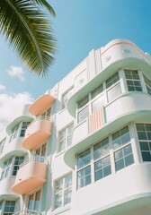 Art Deco Building in Miami Style