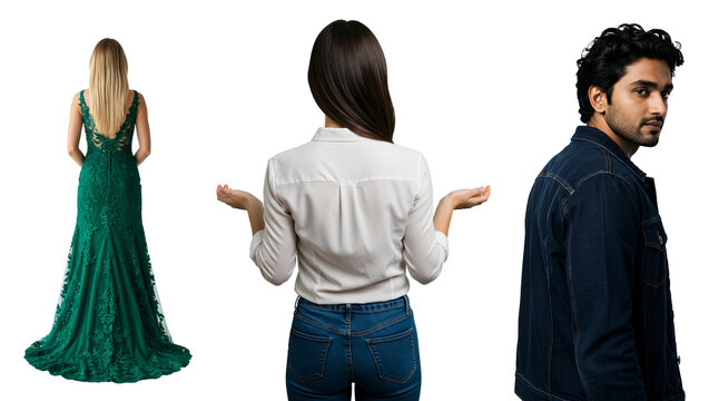 Distracted boyfriend looking at another woman; Jealous girlfriend confronts her unfaithful partner in a love triangle concept.