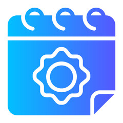 summer gradient icon