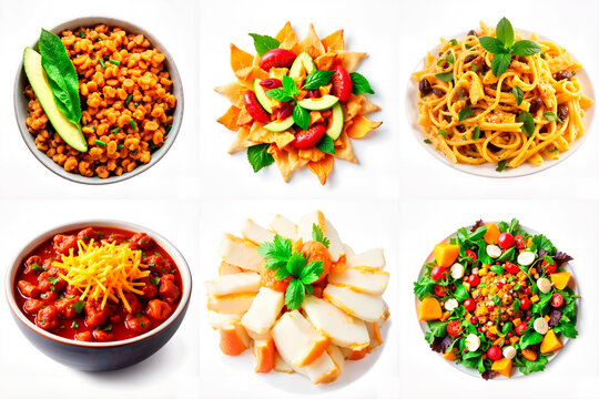 Variety of vegan dishes arranged in colorful bowls for World Vegan Day  