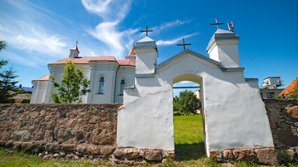 Church of the Blessed Virgin Mary Rosary, Gorodishche, Brest region. Belarus