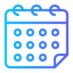 calendar gradient icon