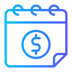 pay day gradient icon