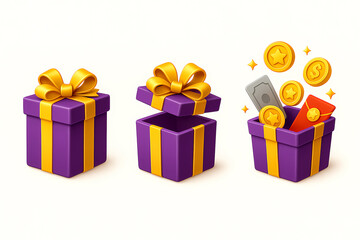 Fototapeta premium gift box vector illustration