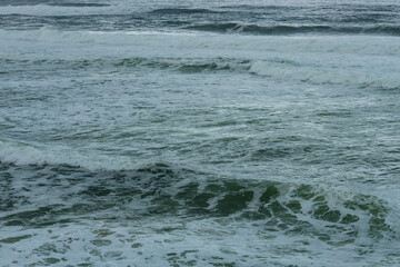 The open, stormy waters of the Atlantic Ocean