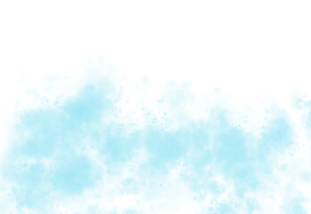 A soft flowing wave of light blue color with a gentle transition from white isolated on transparent background