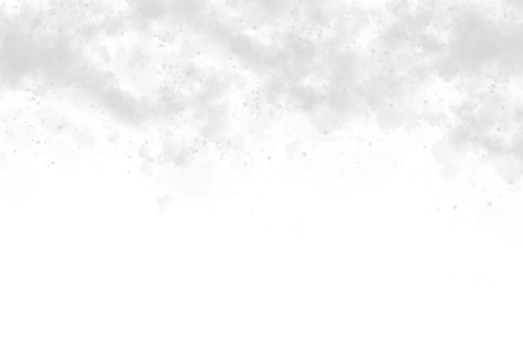 A soft ethereal cloud formation with a gradient of light gray to white appearing as wispy organic shapes on a transparent background isolated on transparent background