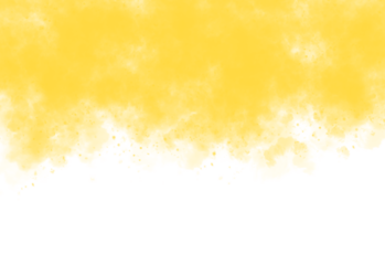 A vibrant yellow abstract shape with a textured organic and flowing appearance isolated on transparent background for graphic design elements