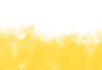 A bright yellow abstract shape with uneven edges resembling a stylized wave or mountain range isolated on transparent background
