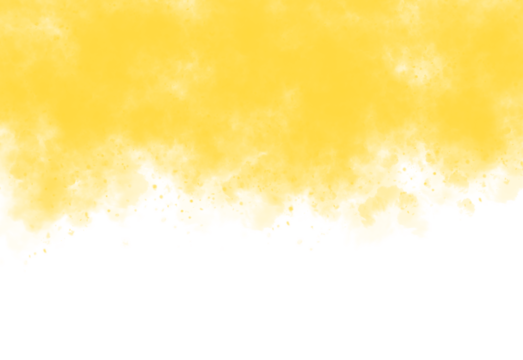 A vibrant yellow abstract shape with a textured organic and flowing appearance isolated on transparent background for graphic design elements - Powered by Adobe