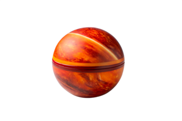 Stunningly Realistic Jupiter Sphere A Detailed Celestial Art Piece