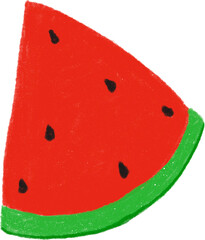 과일 수박 손그림 일러스트