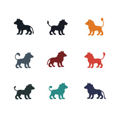 Hand-Drawn Lion Vector Illustration Pack – King of Jungle
