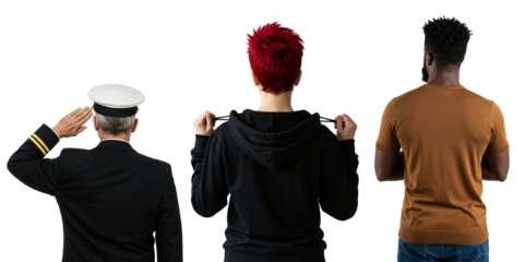 a diverse group of people