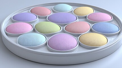 Naklejka premium Pastel Color Palette: A Delightful Array of Soft Hues