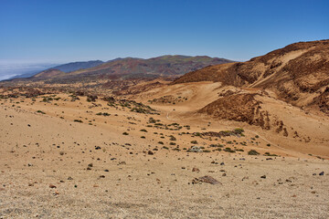 Volcanic hills and desert trail