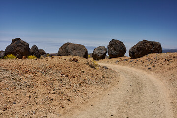 Trail through Huevos del Teide