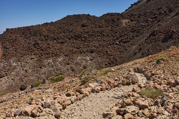 Hiking trail on Pico del Teide