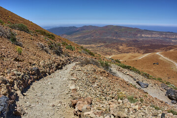 Hiking trail on Pico del Teide