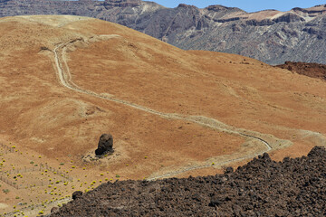 Hiking trail on Pico del Teide