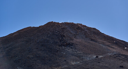 Teide summit with active vents