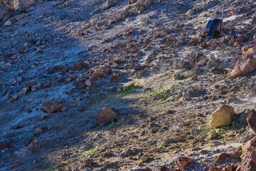 Fumaroles in Teide crater