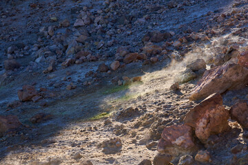 Fumaroles in Teide crater