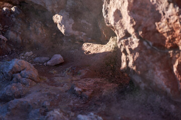 Fumaroles in Teide crater