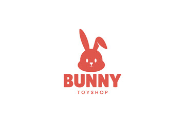 bunny logo icon illustration, simple logo for branding