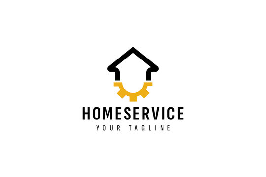 home service logo icon illustration, simple logo for branding