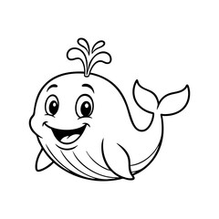 Cute Whale Cartoon