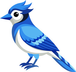 blue bird sitting on branch