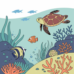 Obraz premium shallow water reef dwellers