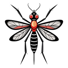 vector illustration of a mosquito