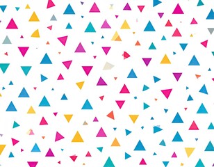 Abstract pattern of colorful triangles