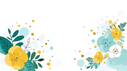Abstract floral design background