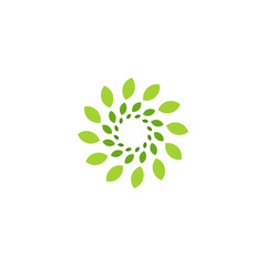 Abstract Leaf logo. ecological, leaves, botanical, leaf icon for hotel, yoga logo,