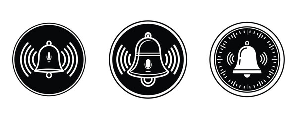 Podcast notification icon set