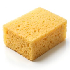 Fototapeta premium yellow sponge isolated on white