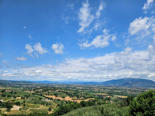 Umbrian Countryside near Montefalco, Italy – Rolling Hills and Rural Landscape