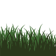 Silhouette of Grass and Plants