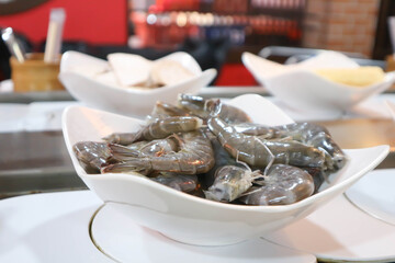 raw shrimp or shrimp or giant tiger shrimp for cook