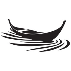 Boat on Water Silhouette