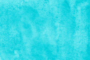close up of canvas stained with turquoise paint