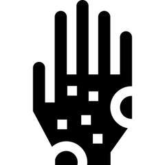 Hand with Skin Rash Icon