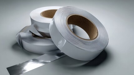 Adhesive tape usage demonstration studio product photography minimalist environment close-up view practical application
